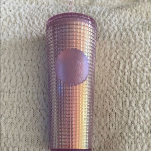 Starbucks Pink Disco Grid Tumbler 2021